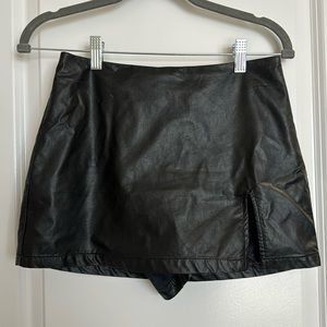 Pleather Skort!